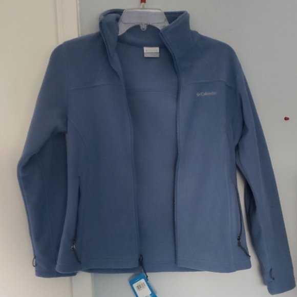 Columbia Jackets & Blazers - Women’s Columbia FLEECE Jacket-Light Blue size M